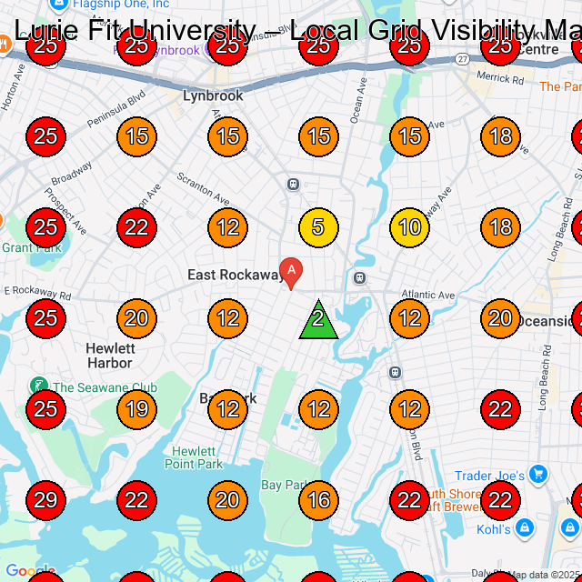 Lurie Fit University GeoGrid visibility map for Drafting Service in East Rockaway